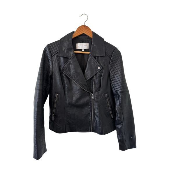 Cupcakes and Cashmere Black Leather Jacket - Picture 1 of 4